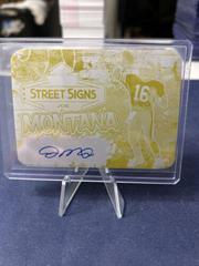 Joe Montana #SS-JM1 Football Cards 2023 Leaf Vivid Autographs Street Signs Prices