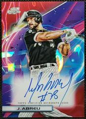 Jose Abreu [Red Flare] Baseball Cards 2022 Topps Cosmic Chrome Autographs Prices