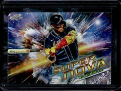 Ronald Acuna Jr. [Black Eclipse] #SN-11 Baseball Cards 2023 Topps Cosmic Chrome Supernova Prices