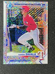 Aaron Zavala [Sparkle Refractor] #BDC-101 Baseball Cards 2021 Bowman Draft Chrome Prices