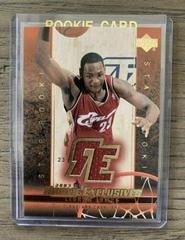 LeBron James [Jersey] #J1 Basketball Cards 2003 Upper Deck Rookie Exclusives Prices