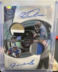 Chris Olave, Jameson Williams [Hyper] Football Cards 2022 Panini Spectra Dual Patch Autographs Prices