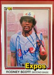 Rodney Scott Baseball Cards 1981 Donruss Prices