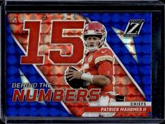 Patrick Mahomes II [Blue] #BN-PM Football Cards 2022 Panini Zenith Behind the Numbers Prices