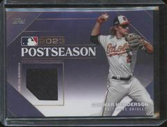 Gunnar Henderson Baseball Cards 2024 Topps Postseason Performance Relic Prices