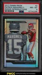 Patrick Mahomes II #2 Football Cards 2017 Panini Prizm Rookie Introductions Prices