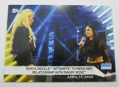 Sonya Deville def. Mandy Rose [Gold] #12 Wrestling Cards 2021 Topps WWE Women's Division Prices