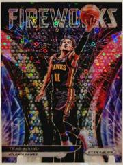 Trae Young [Fast Break] #25 Basketball Cards 2021 Panini Prizm Fireworks Prices