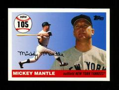 Mickey Mantle #105 Baseball Cards 2006 Topps Mantle Home Run History Prices