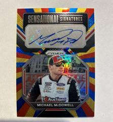 Michael McDowell [Rainbow] #20 Racing Cards 2023 Panini Prizm NASCAR Sensational Signature Prices
