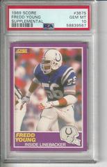 Fredd Young #367S Football Cards 1989 Panini Score Supplemental Prices