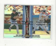 Ben Grieve, Todd Helton [Refractor/ Non Refractor] Baseball Cards 1999 Finest Split Screen Prices