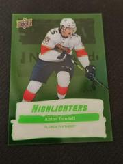 Anton Lundell [Green] Hockey Cards 2022 Upper Deck Highlighters Prices