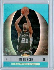 Tim Duncan [Blue Refractor] #9 Basketball Cards 2006 Finest Prices