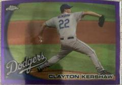 Clayton Kershaw [Purple Refractor] #3 Baseball Cards 2010 Topps Chrome Prices