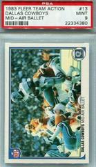 Dallas Cowboys [Mid Air Ballet] #13 Football Cards 1983 Fleer Team Action Prices