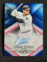 Gabriel Moreno [Blue] Baseball Cards 2023 Bowman Sterling Rookie Autographs Prices
