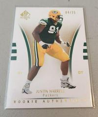 Justin Harrell [Gold] Football Cards 2007 SP Authentic Prices