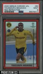 Youssoufa Moukoko [Red] Soccer Cards 2020 Topps Chrome UEFA Champions League Prices
