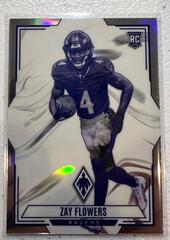 Zay Flowers [Silver Seismic] #CON-12 Football Cards 2023 Panini Phoenix Contours Prices