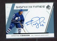 Shayne Corson #SOTT-SC Hockey Cards 2022 SP Authentic Sign of the Times Prices