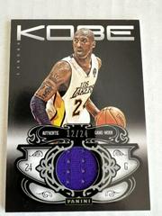 Kobe Bryant [Memorabilia] #36 Basketball Cards 2012 Panini Kobe Anthology Prices