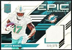 Jaylen Waddle #9 Football Cards 2023 Panini Donruss Elite Epic Materials Prices