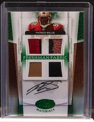 Patrick Willis [Mirror Emerald Material Autograph] #205 Football Cards 2007 Leaf Certified Materials Prices