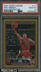 Kirk Hinrich [Gold Refractor] Basketball Cards 2003 Topps Chrome Prices