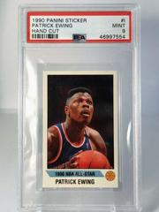 Patrick Ewing #I Basketball Cards 1990 Panini Sticker Prices