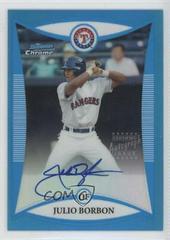 Julio Borbon [Refractor Autograph] #BCP122 Baseball Cards 2008 Bowman Chrome Prospects Prices
