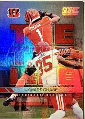 Ja'Marr Chase [Red Zone] #TL-JC Football Cards 2022 Panini Score Toe the Line Prices