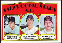 A. L. Rookies [Curtis, Hinton, Scott] #724 Baseball Cards 1972 Topps Prices