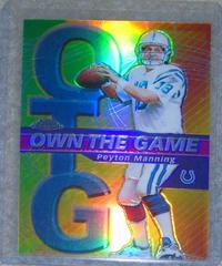 Peyton Manning [Refractor] #OG2 Football Cards 2002 Topps Chrome Own the Game Prices