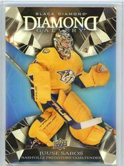 Juuse Saros #DG-JS Hockey Cards 2023 Upper Deck Black Diamond Gallery Prices
