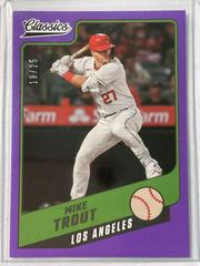 Mike Trout [Purple] Baseball Cards 2022 Panini Chronicles Classics Prices