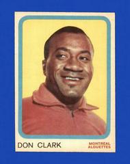 Don Clark Football Cards 1963 Topps CFL Prices