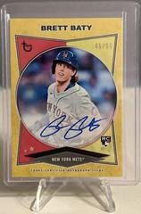 Brett Baty [Gold] Baseball Cards 2023 Topps Brooklyn Collection Autographs Prices