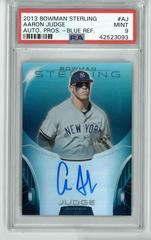 Aaron Judge [Blue Refractor] #AJ Baseball Cards 2013 Bowman Sterling Autograph Prospects Prices