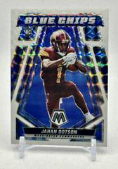 Jahan Dotson [White] Football Cards 2022 Panini Mosaic Blue Chips Prices