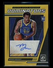 Moses Moody [Gold] Basketball Cards 2021 Panini Donruss Optic Rookie Dominators Signatures Prices