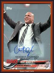 Kurt Angle [Silver Autograph] Wrestling Cards 2018 Topps WWE Prices