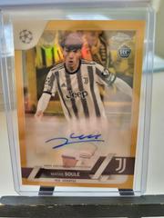 Matias Soule [Gold] #CA-MS Soccer Cards 2022 Topps Chrome UEFA Club Competitions Autographs Prices