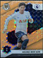 Heung Min Son [Orange Fluorescent] Soccer Cards 2021 Panini Mosaic Premier League Prices