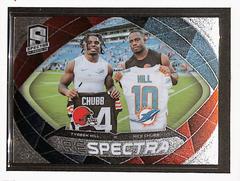 Nick Chubb / Tyreek Hill #2 Football Cards 2023 Panini Spectra Respectra Prices