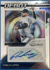 Pablo Lopez [Silver Prizm] Baseball Cards 2021 Panini Prizm Debut Signatures Prices