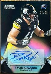 David DeCastro [Autograph Black Refractor] #17 Football Cards 2012 Bowman Sterling Prices
