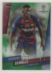 Ousmane Dembele [Green Refractor] Soccer Cards 2019 Finest UEFA Champions League Prices