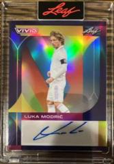 Luka Modric [Purple] Soccer Cards 2022 Leaf Vivid Autographs Prices