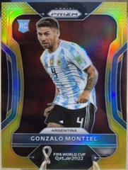 Gonzalo Montiel [Gold] #3 Soccer Cards 2022 Panini Prizm World Cup Prices